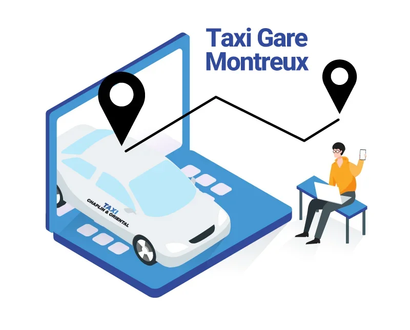 Illustration réserver taxi Montreux Gare